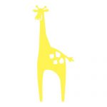 Giraffes are yellow.